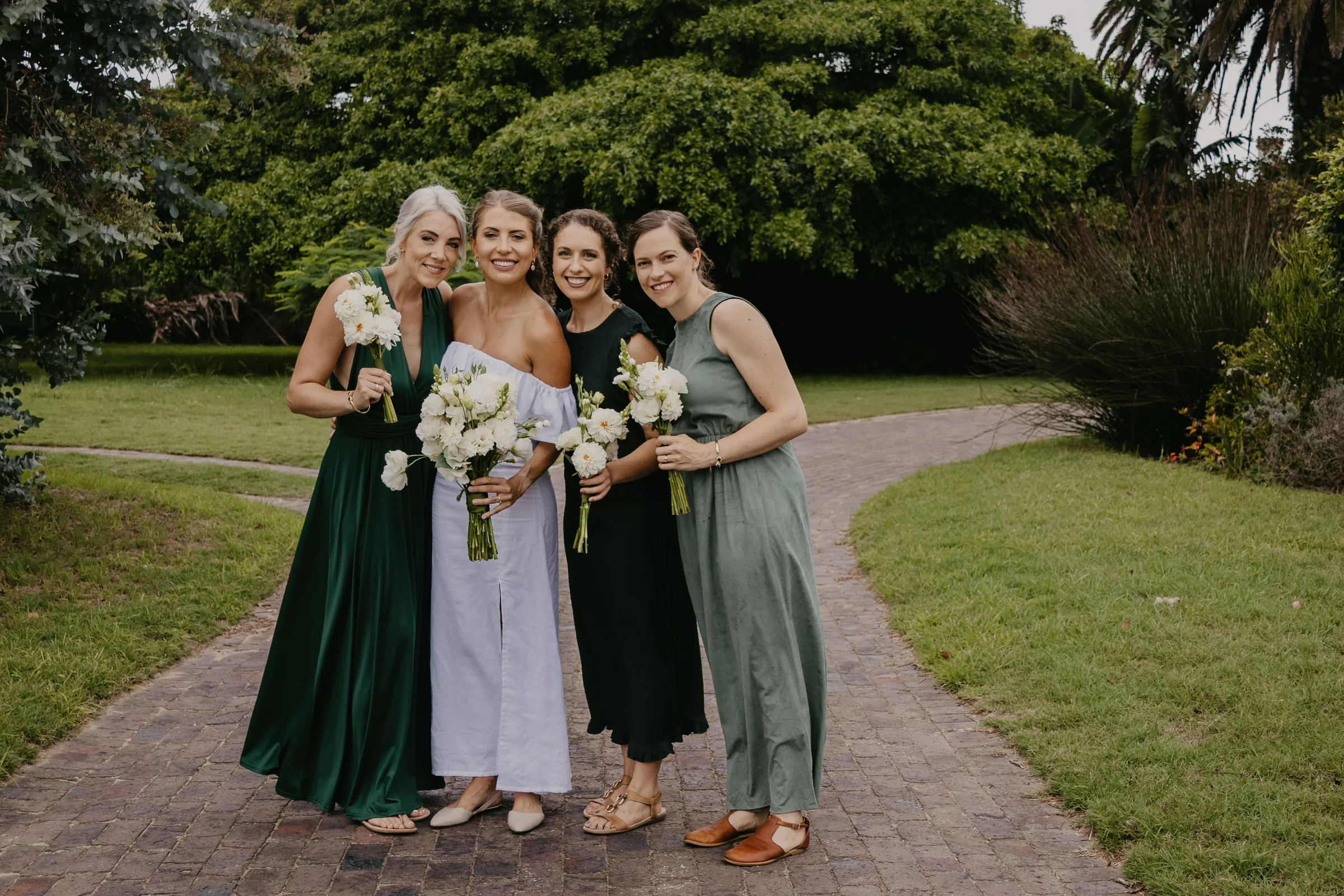 A joyful photographed wedding moment