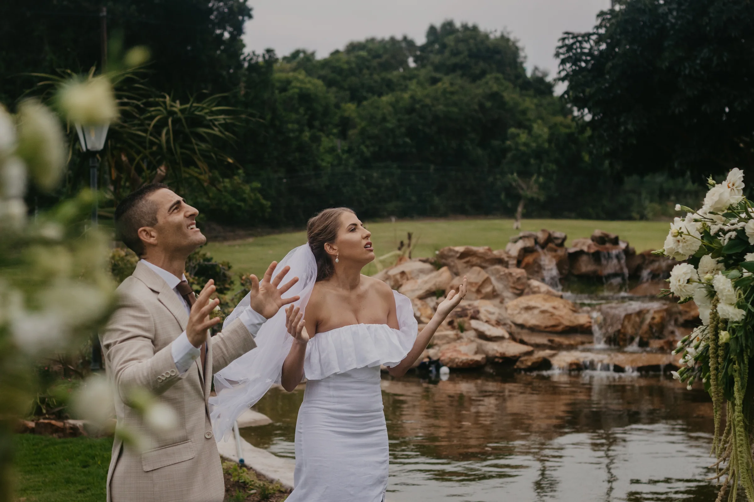 A photographed wedding detail